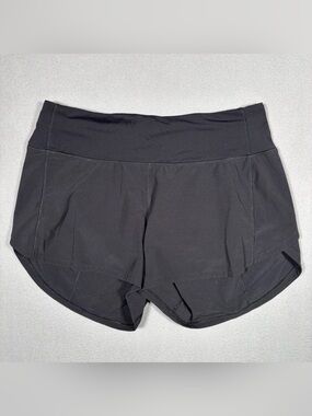 Lululemon Hotty Hot Shorts Women's Size 6 Black Shorts Athletic Reflect 3 Inseam